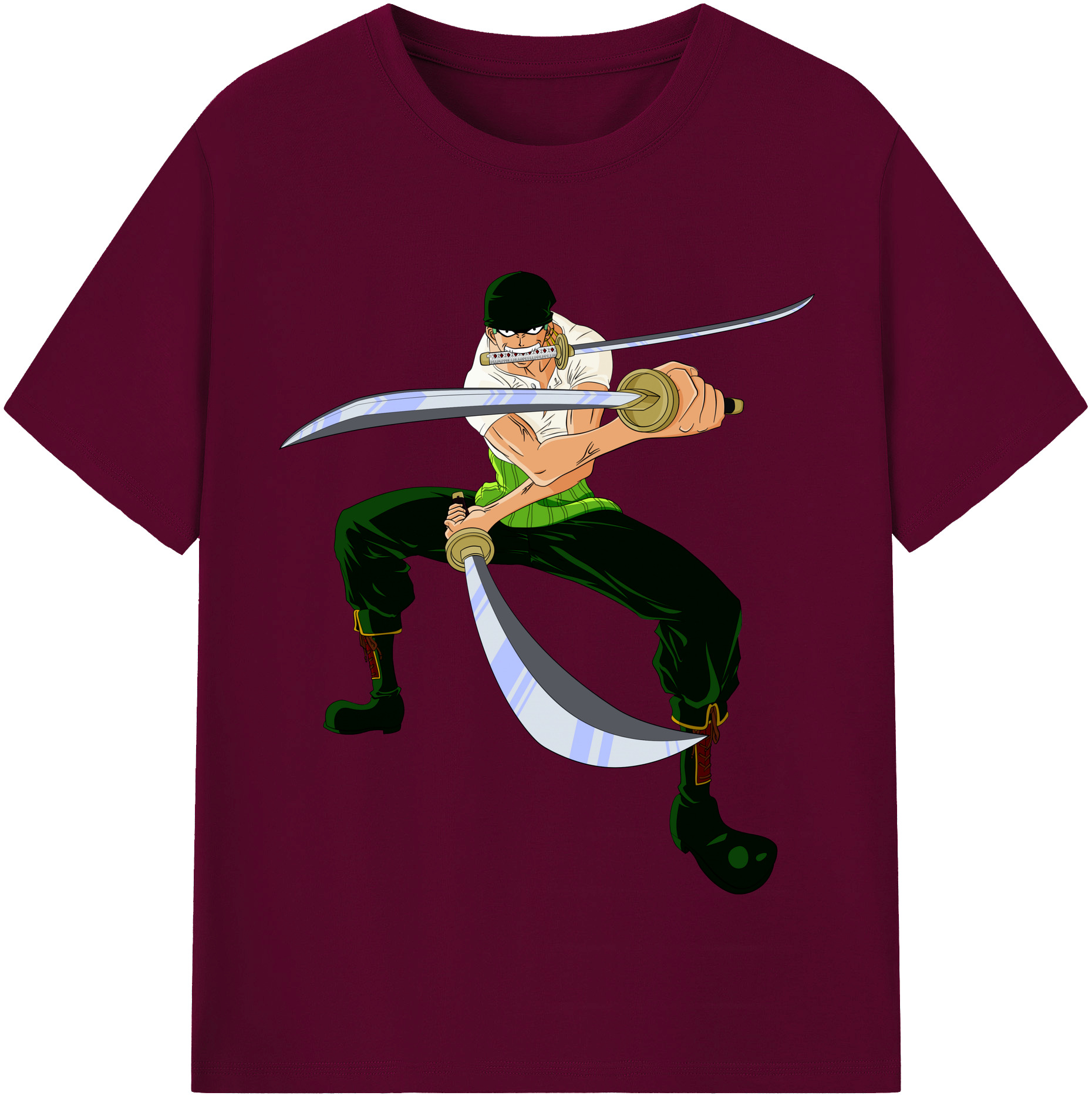ワンピース ロロノア・ゾロ ONE PIECE Roronoa Zoro レディースカジュアルプリントTシャツ（綿100％）